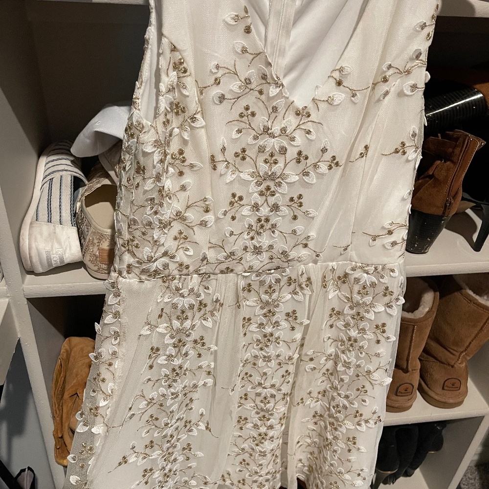 V NECK Bridal shower floral dress